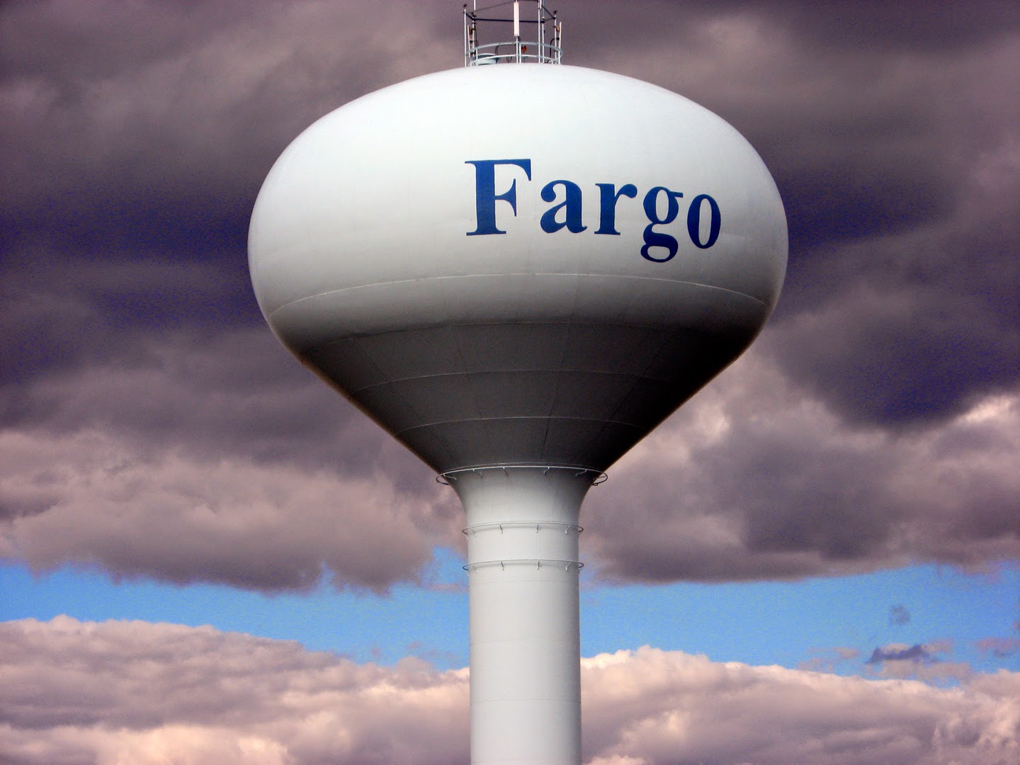 Eccentric Roadside As Fargo the eye can see the great water tower of
