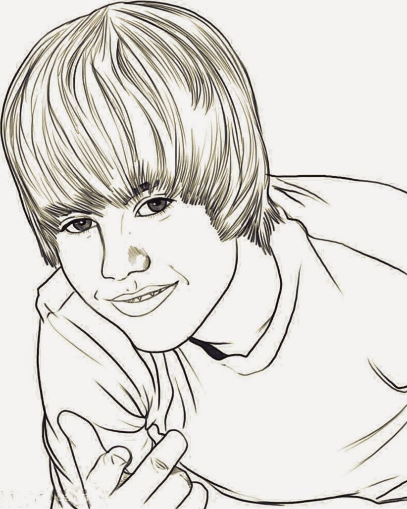 justin bieber coloring pages free | FCP