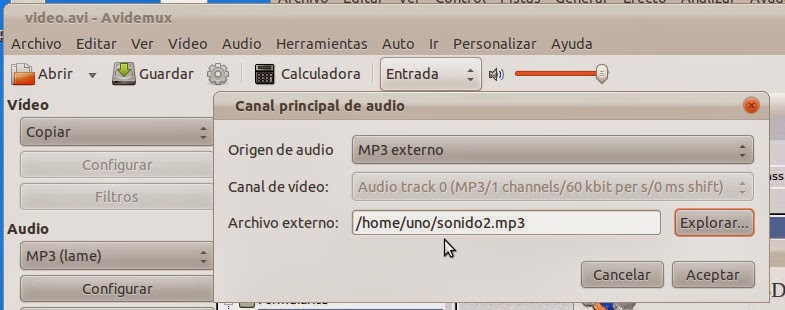 avidemux add audio only playing one track avidemux add audio only playing one track