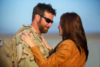 Bradley Cooper and Sienna Miller in American Sniper