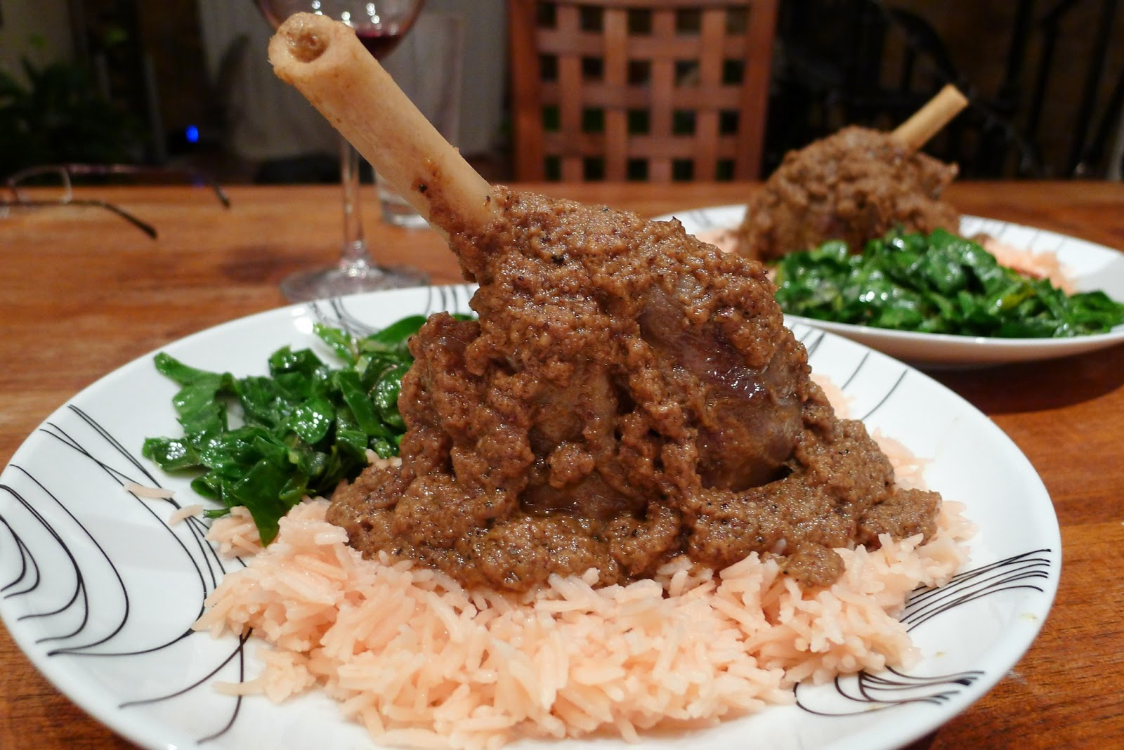 Culinary Adventures in London Lamb in Almond Sauce with Garam Masala