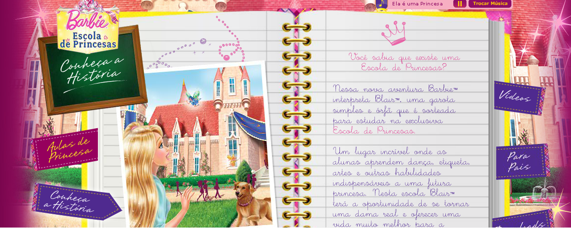 Jogo barbie escola princesas