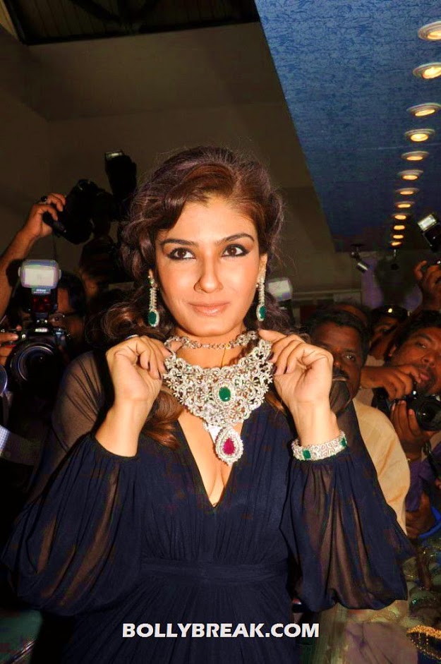 Raveena Tandon in black dress Raveena Tandon in black dress - Raveena Tandon in Black Dress Latest Pics 2012