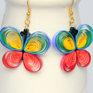 easy paper quilling butterfly for kids