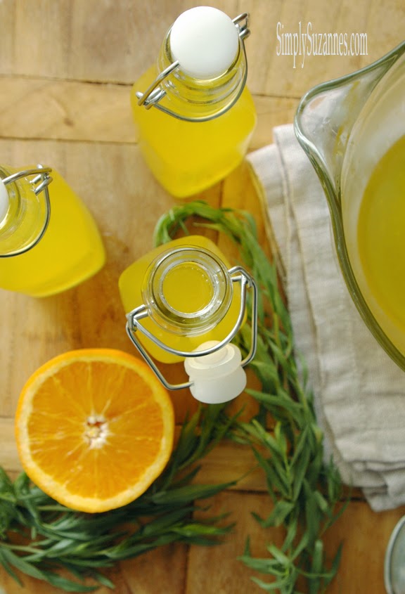 Simply Suzanne's AT HOME orange tarragon syrup . . . a Summer simple syrup