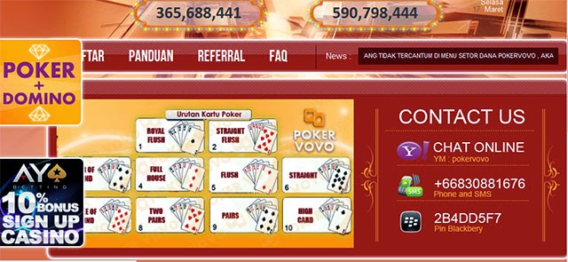 Poker vovo situs judi poker online terpercaya
