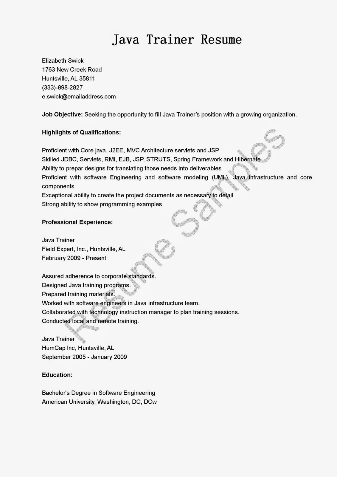 java trainer resume format resume sles java trainer resume sle java trainer resume format resume sles java trainer resume sle