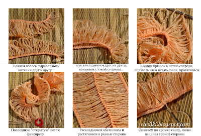 Вязание броши на вилке  Hairpin+knitting+step+2