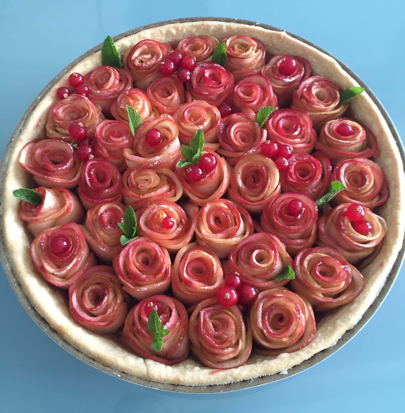 Tarte bouquet de roses