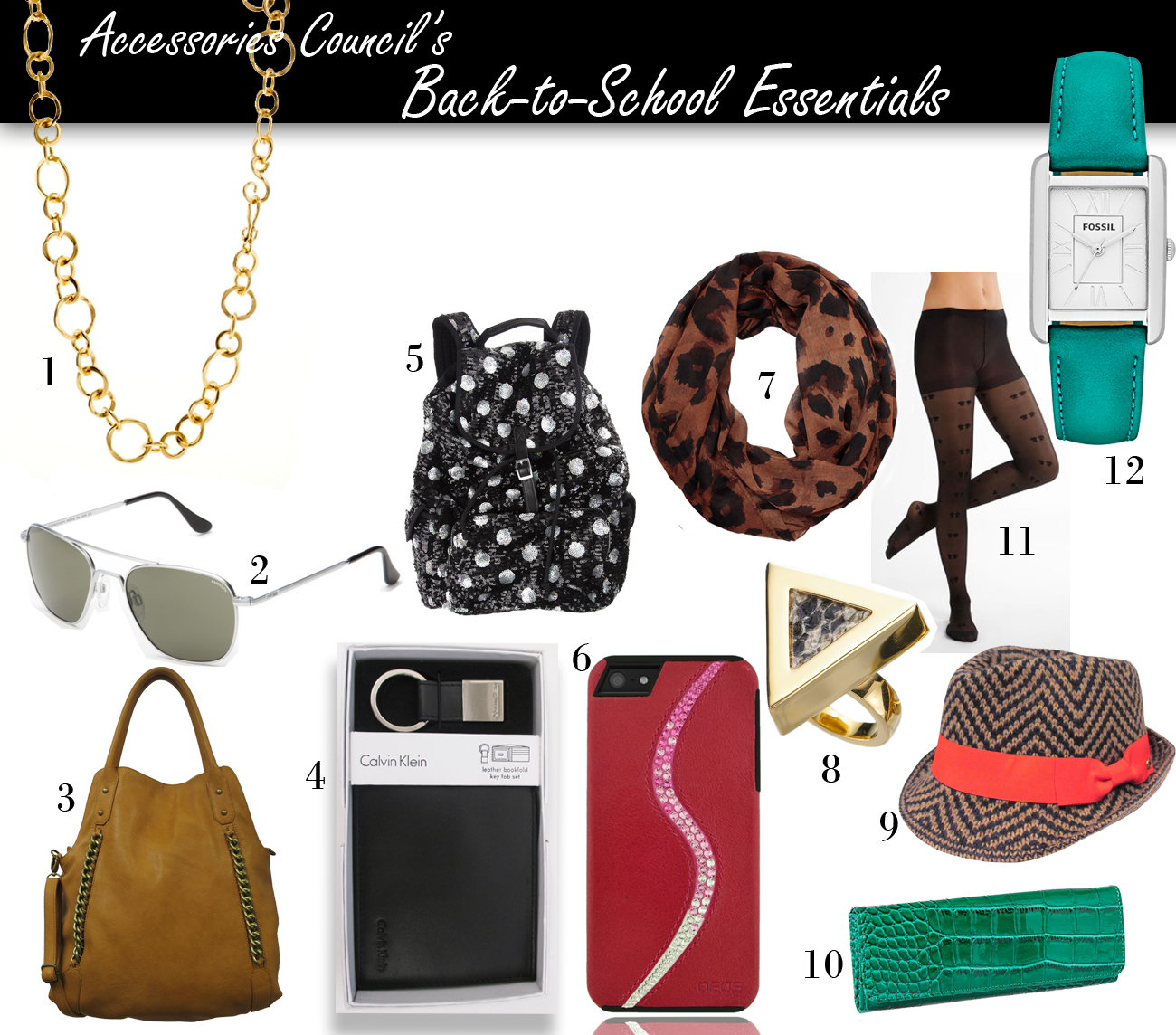 Chic Inspector Accessories Council's BacktoSchool Essentials