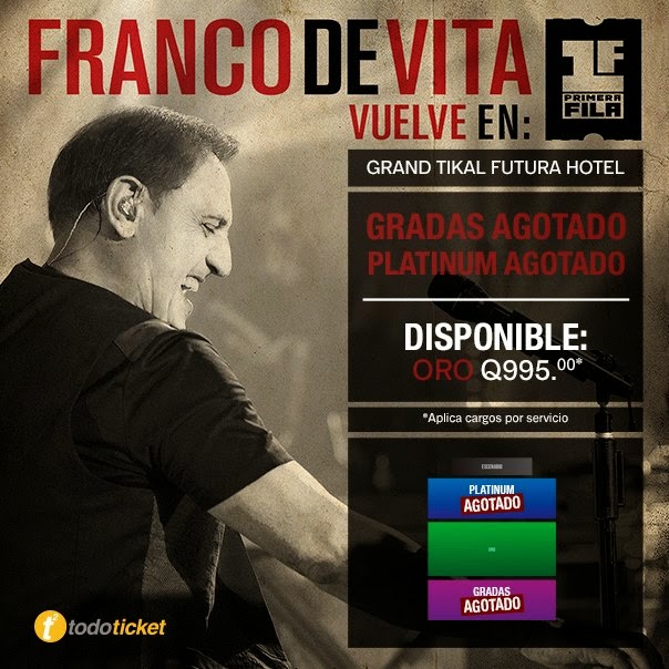 Franco de Vita Tour Primera Fila El HIT GUATE RADIO
