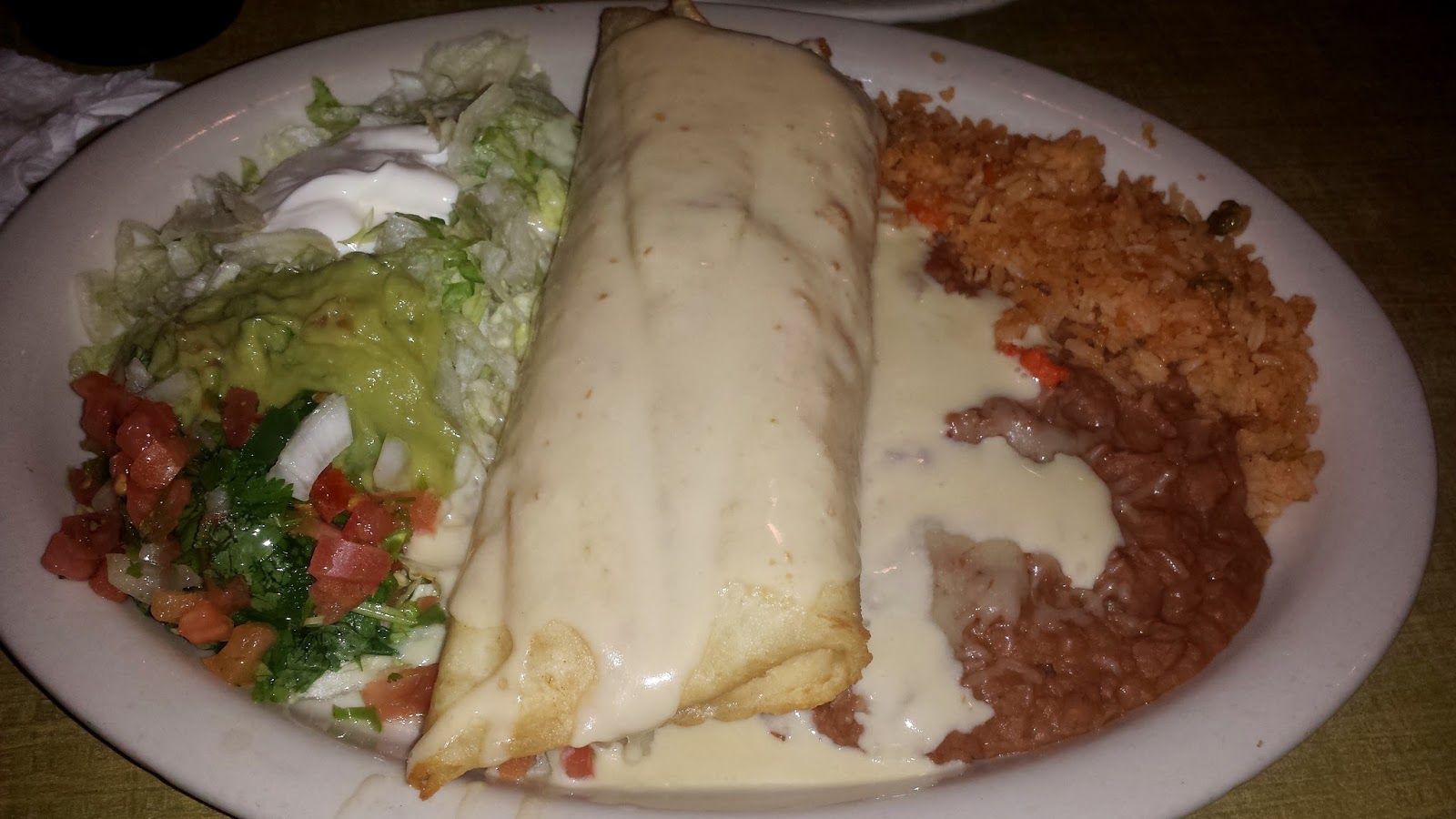 chimichanga white sauce