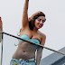 Hot Singer Lady Gaga Dons Blue Bikini in Brazil