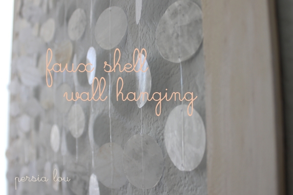 Capiz Shell Wall Art Beach Bash Day 12 The Country Chic Cottage I M Alexiy Little Corner Of The Internet Is Persia Lou Where Write About My Latest Crocheting Sewing Crafting Decorating And General Diying