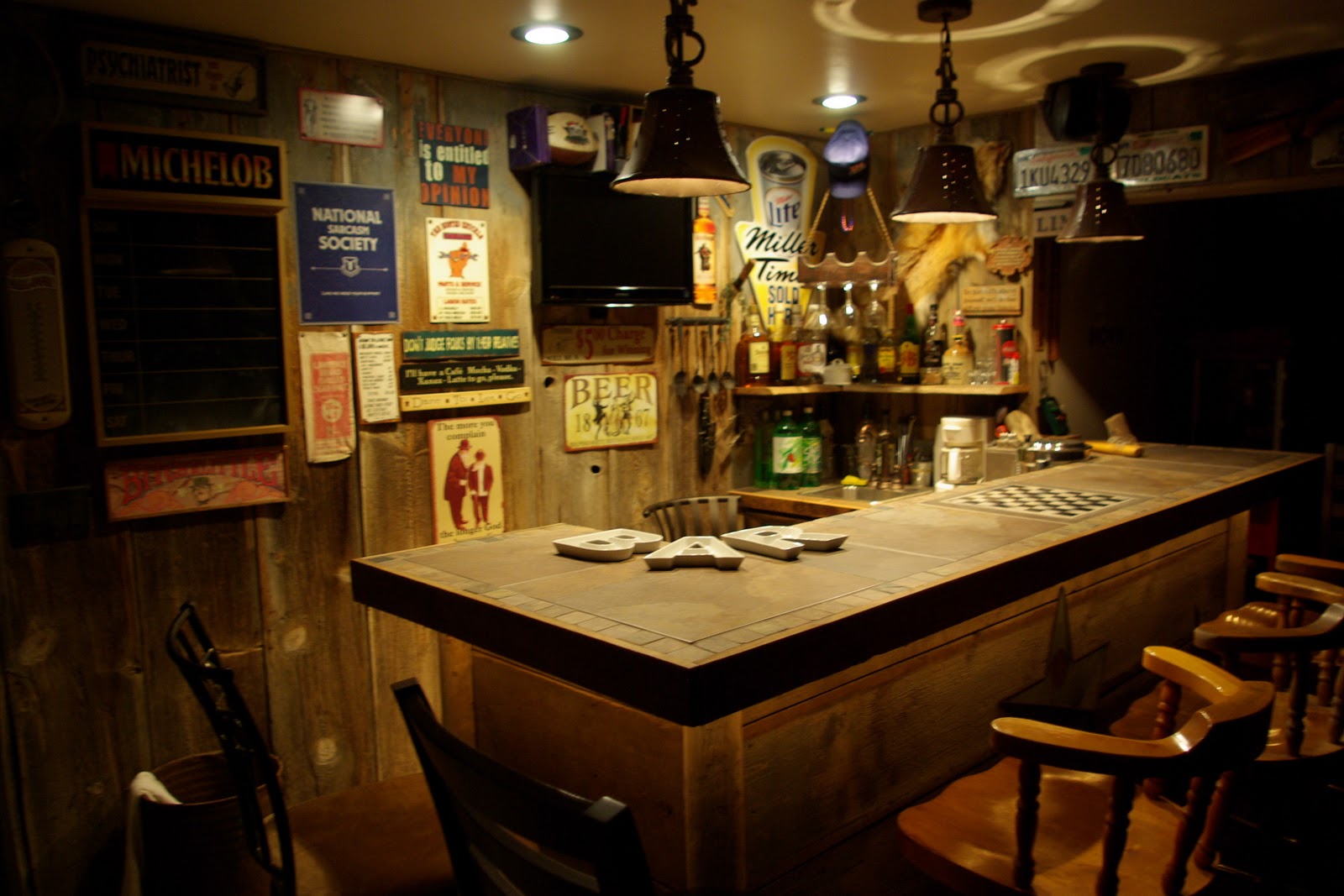 Reclaimed Rustics: Barn Wood Bar