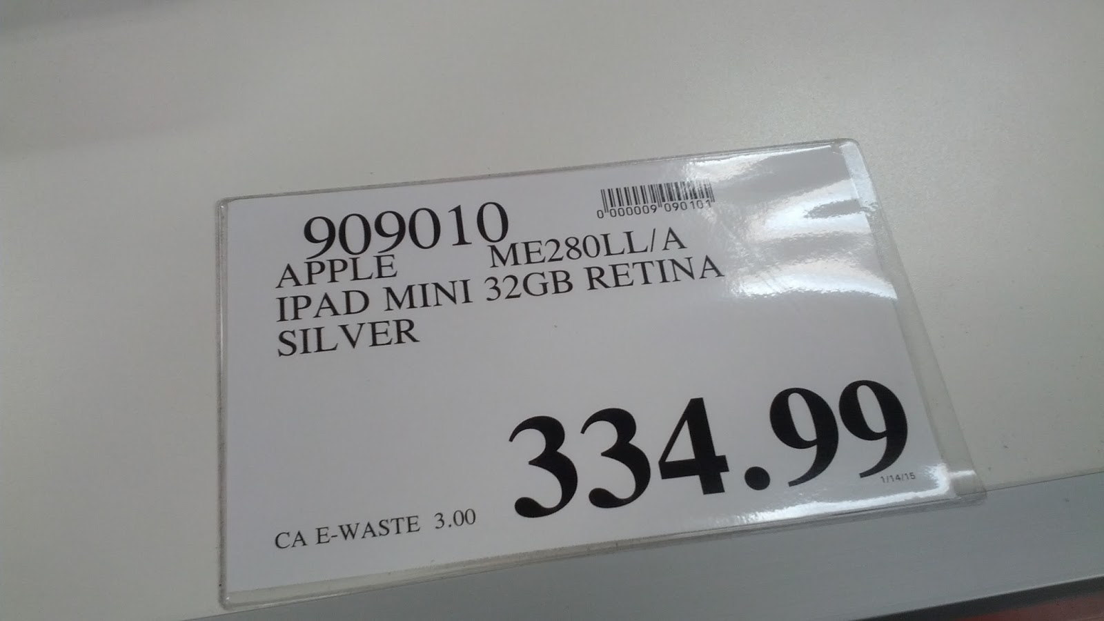 Apple iPad Mini 32 GB with Retina Display (silver) Costco Weekender