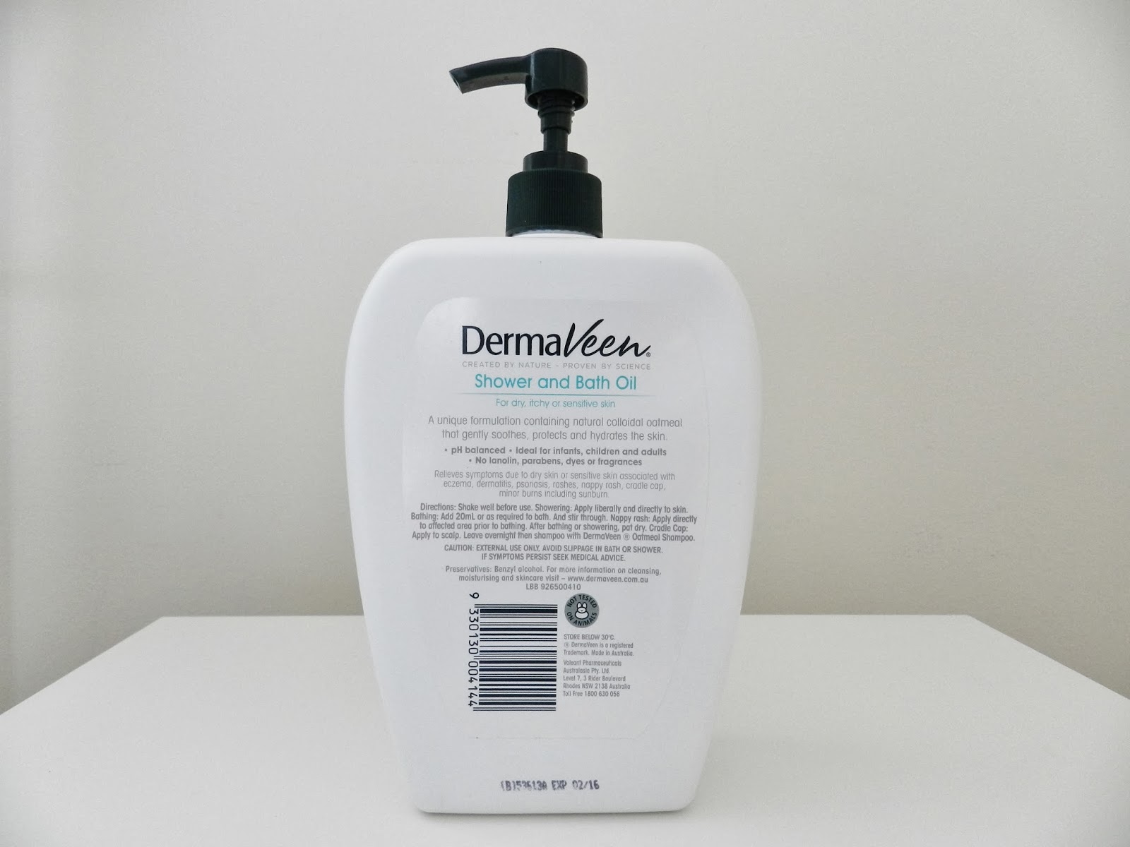 Ellen Rozalia My Inexpensive Love DermaVeen Shower and Bath Oil