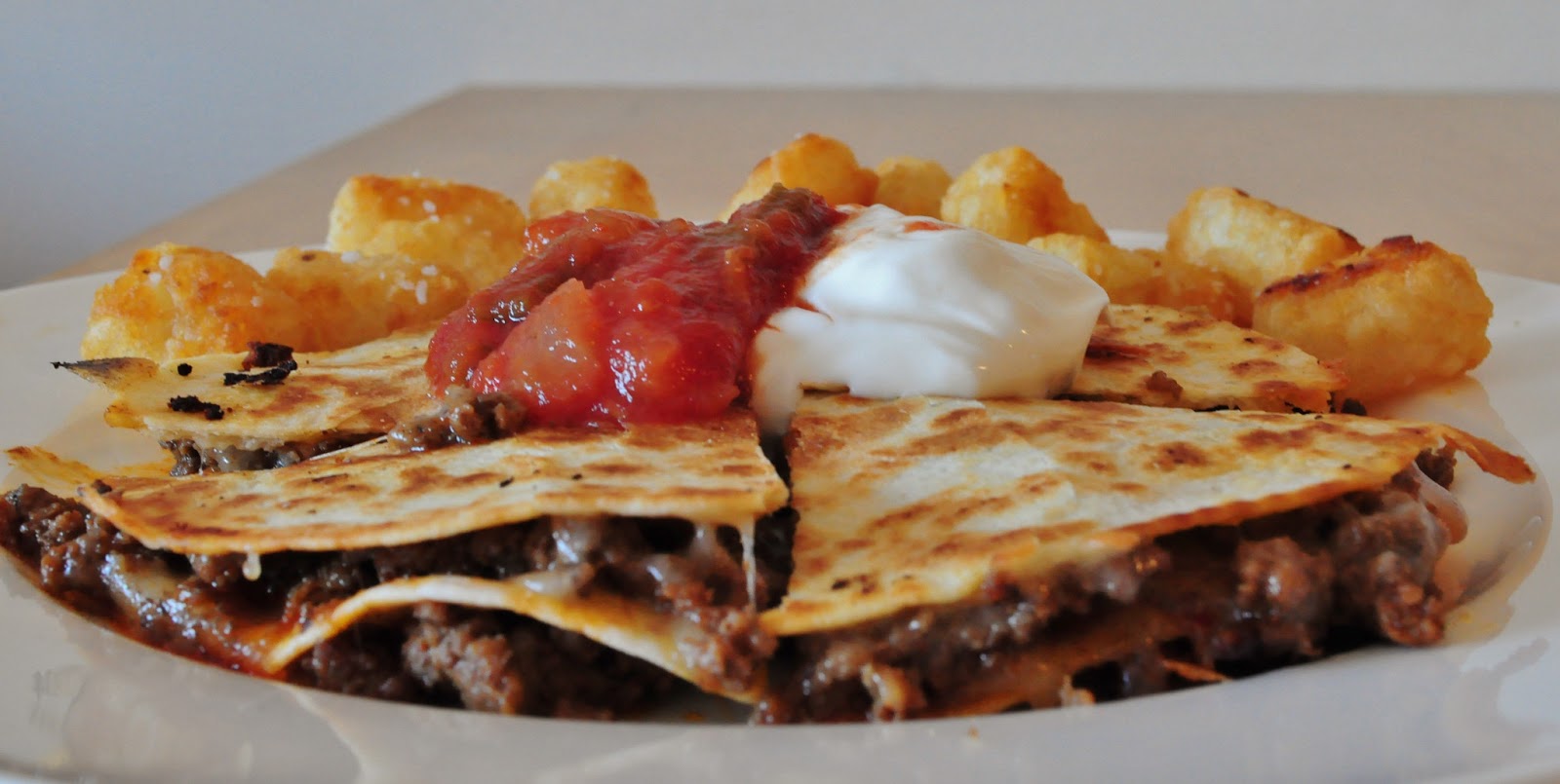 My Tiny Oven Taco Quesadillas