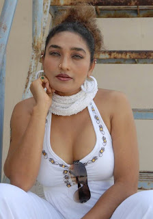 South Actress Ramya Sri cleavage exposing 