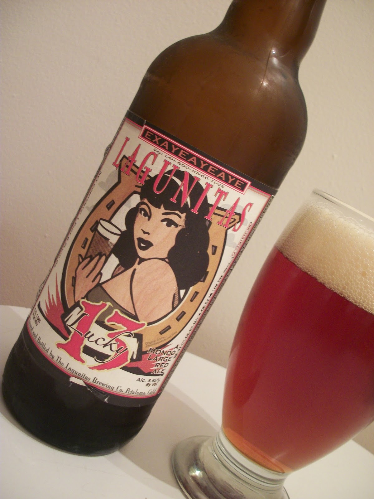 Gilbert Spills It Beer Review Lagunitas Lucky 13 Red Ale
