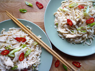 Chilli Coconut Chicken with Noodles Recipe