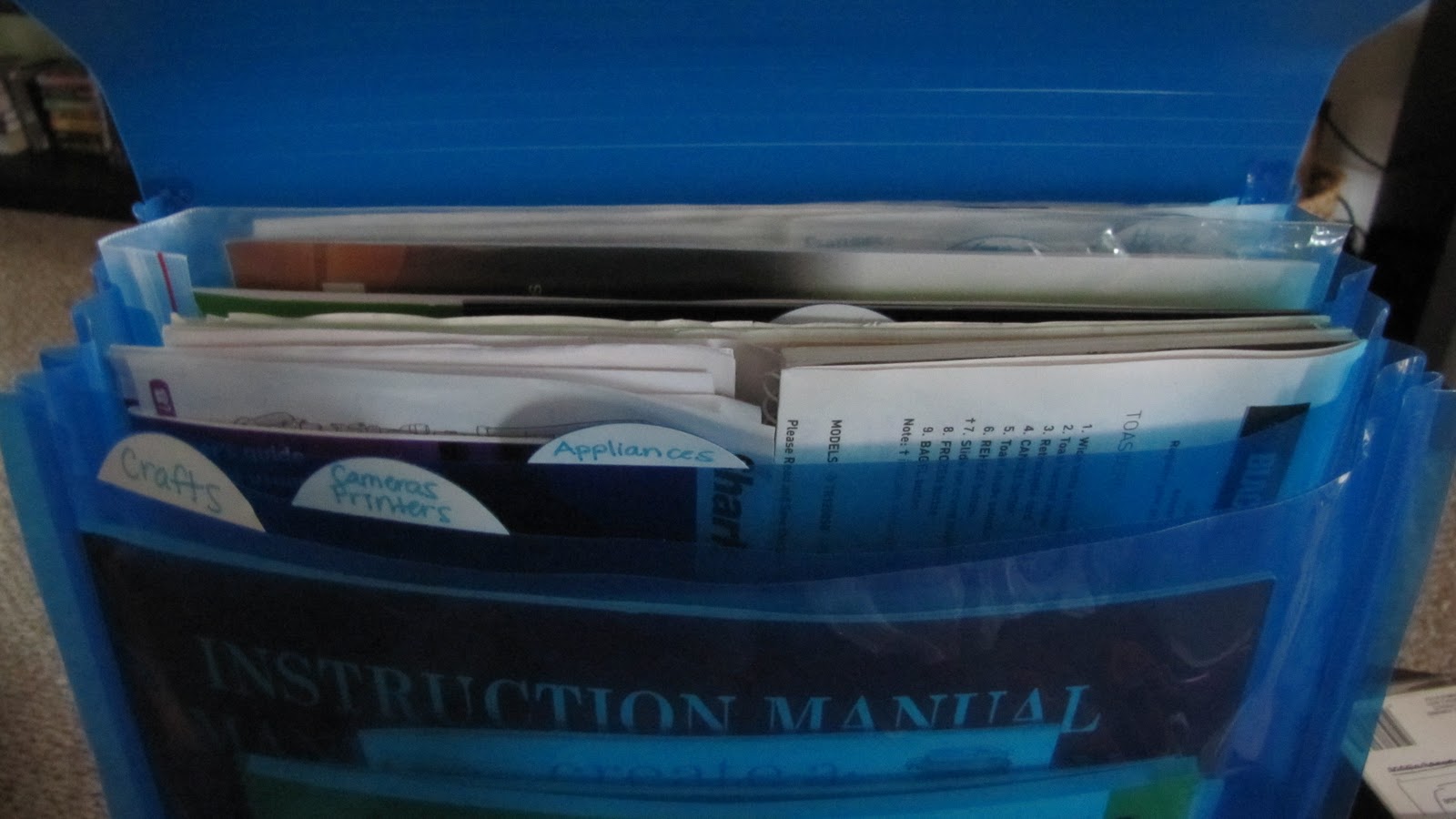 Adventures in DIY How To Organize Instruction Manuals