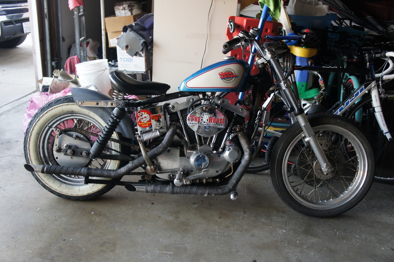 Out With The Old, In With the.. 1975 Harley Davidson Sportster XLH
