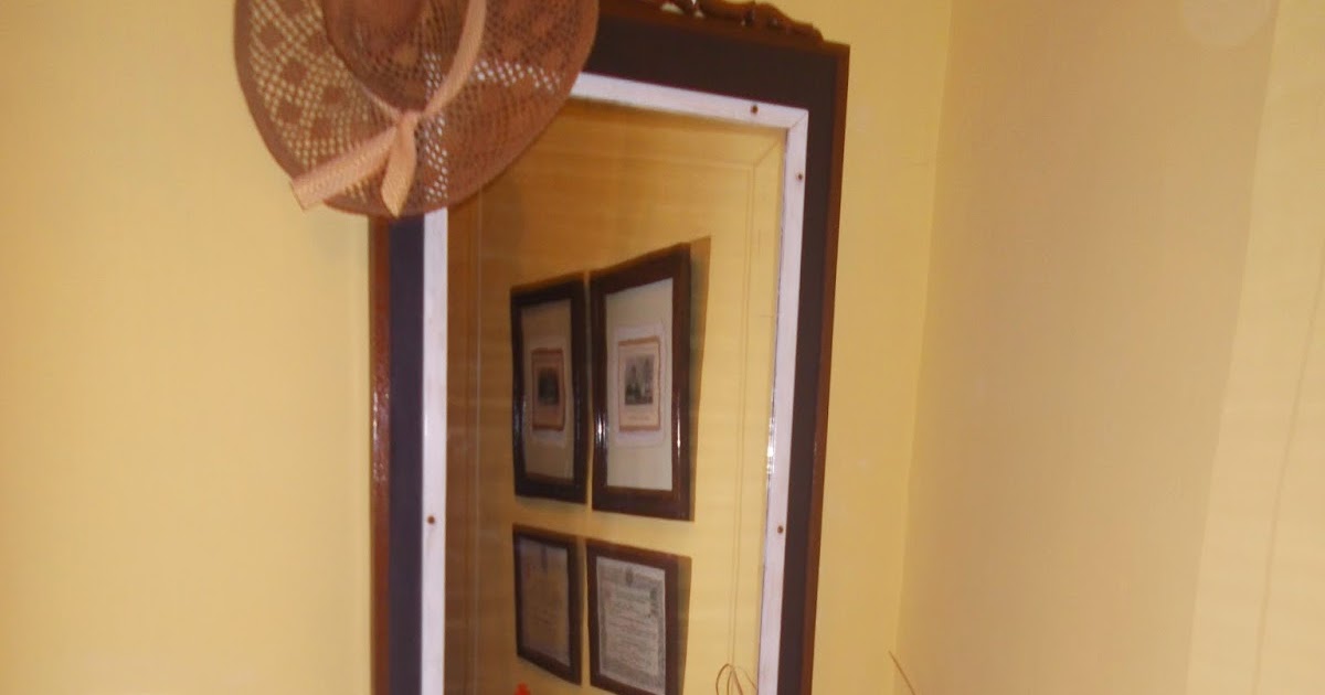 El rincón de los tuneos: De puerta de armario a espejo para el recibidor