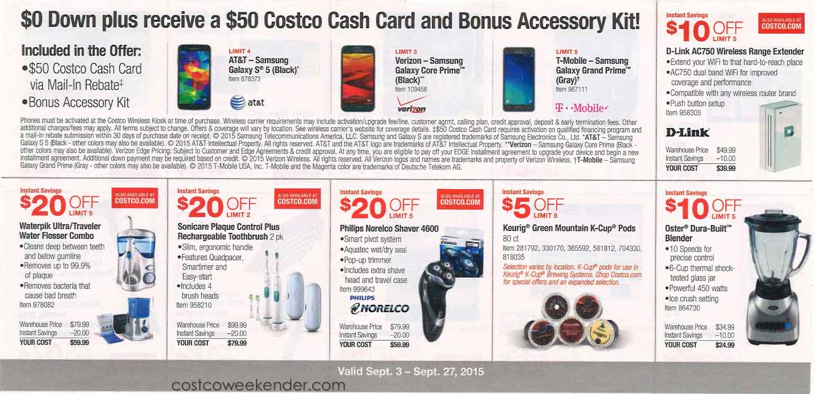 Current Costco Coupon Book (September 2015) Costco Weekender