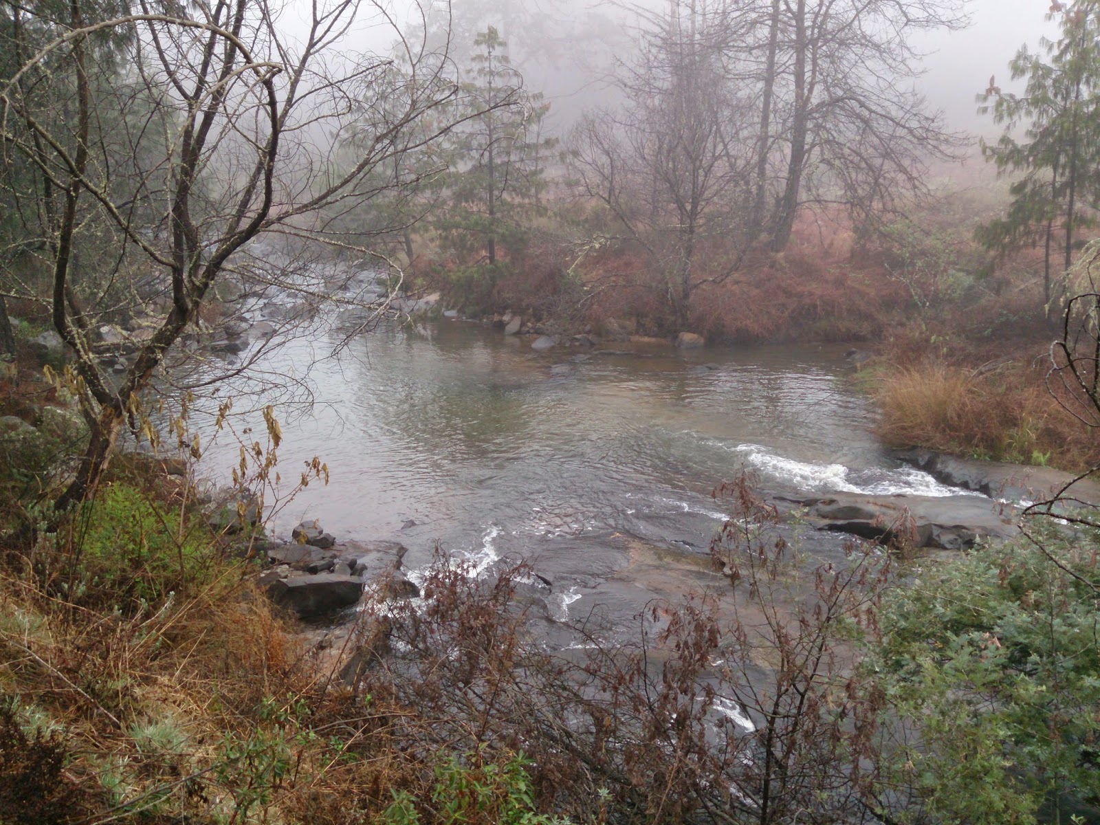 Zwakala River Retreat waterfall pool in the Broederstroom River