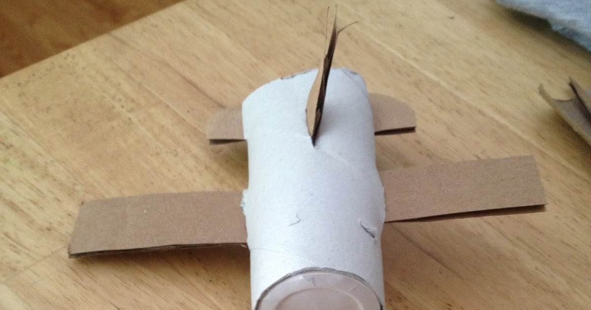 playing outside of the box recycled airplane