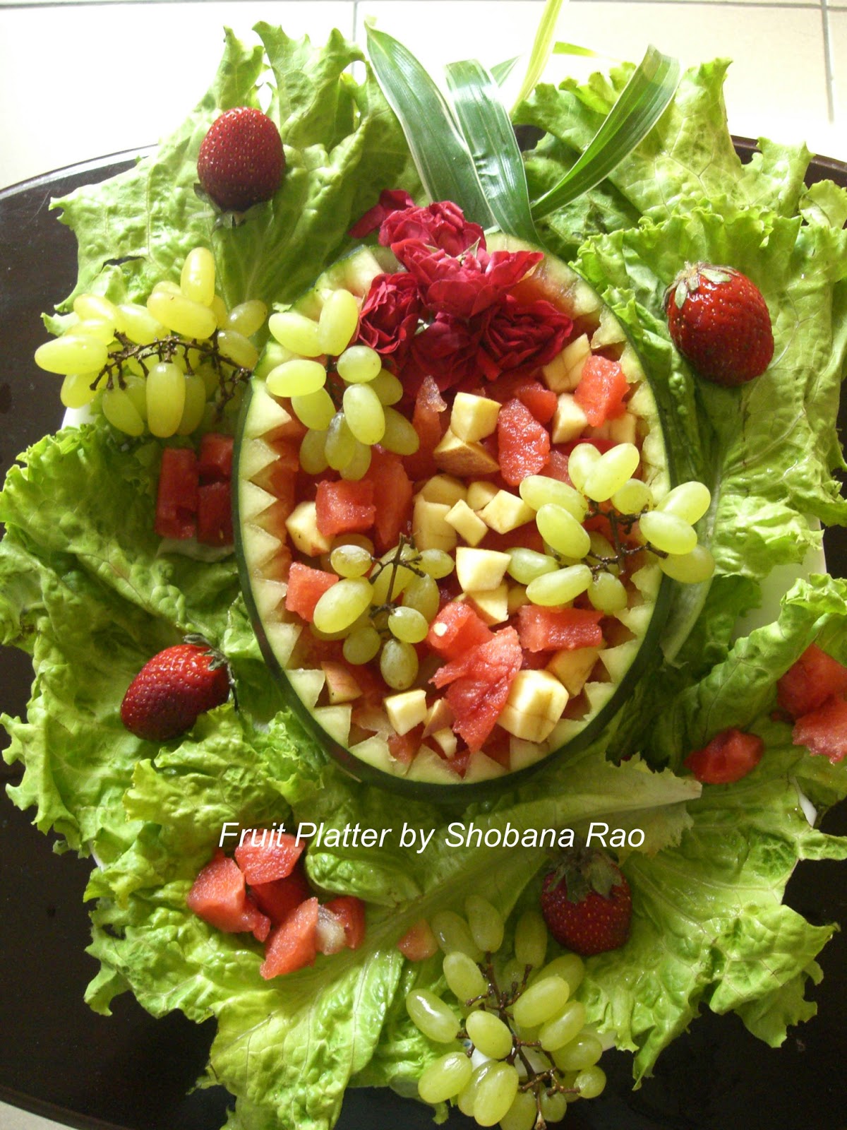 Cooking With Shobana WATERMELON FRUIT PLATTER