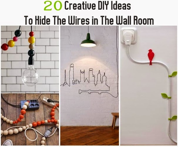 20 Creative DIY Ideas To Hide The Wires in The Wall Room