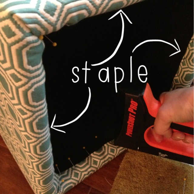 In Knots Ottoman Reupholstering The Bottom