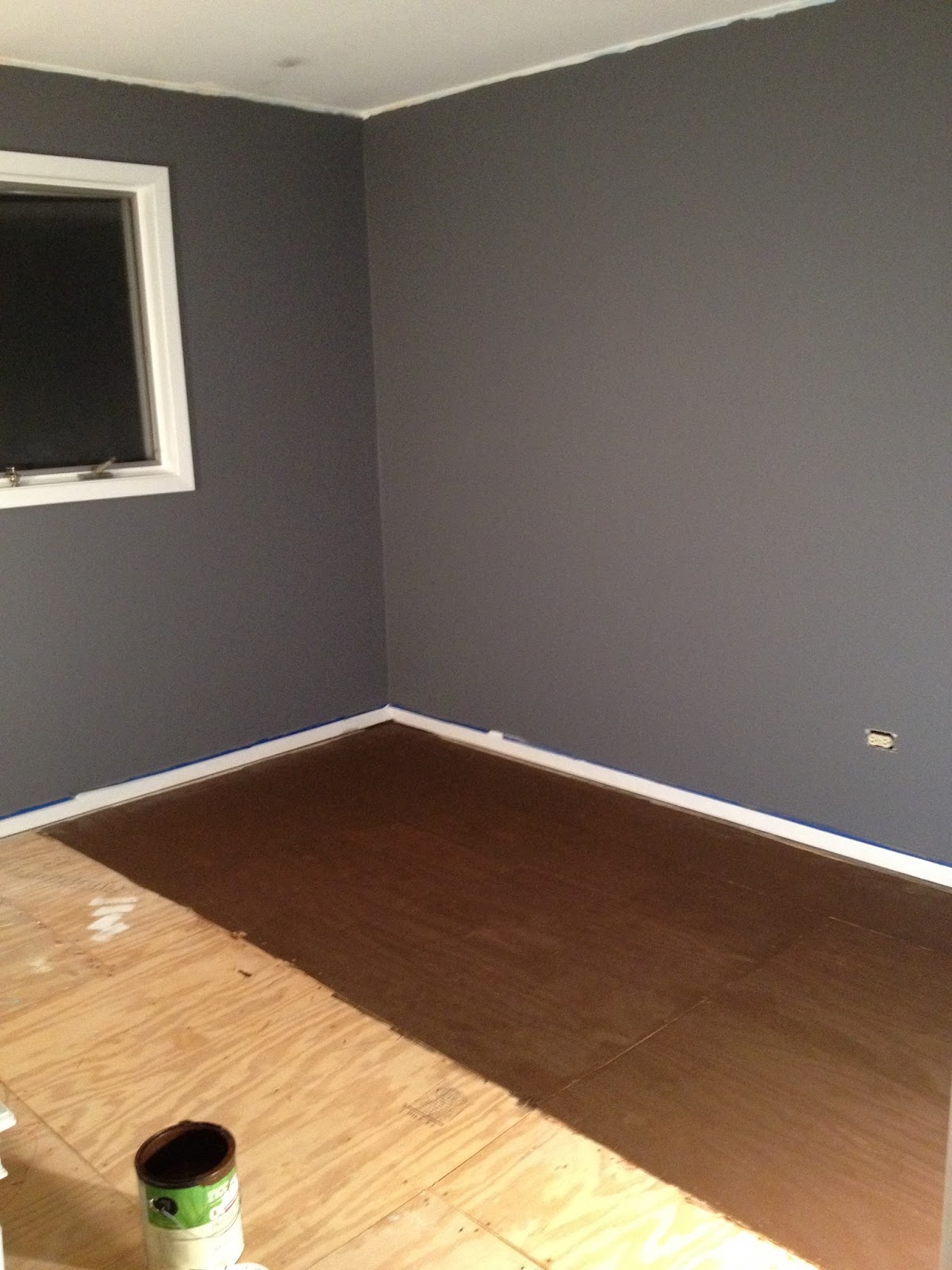 General Splendour Ugly carpet gone I painted underlayment to look