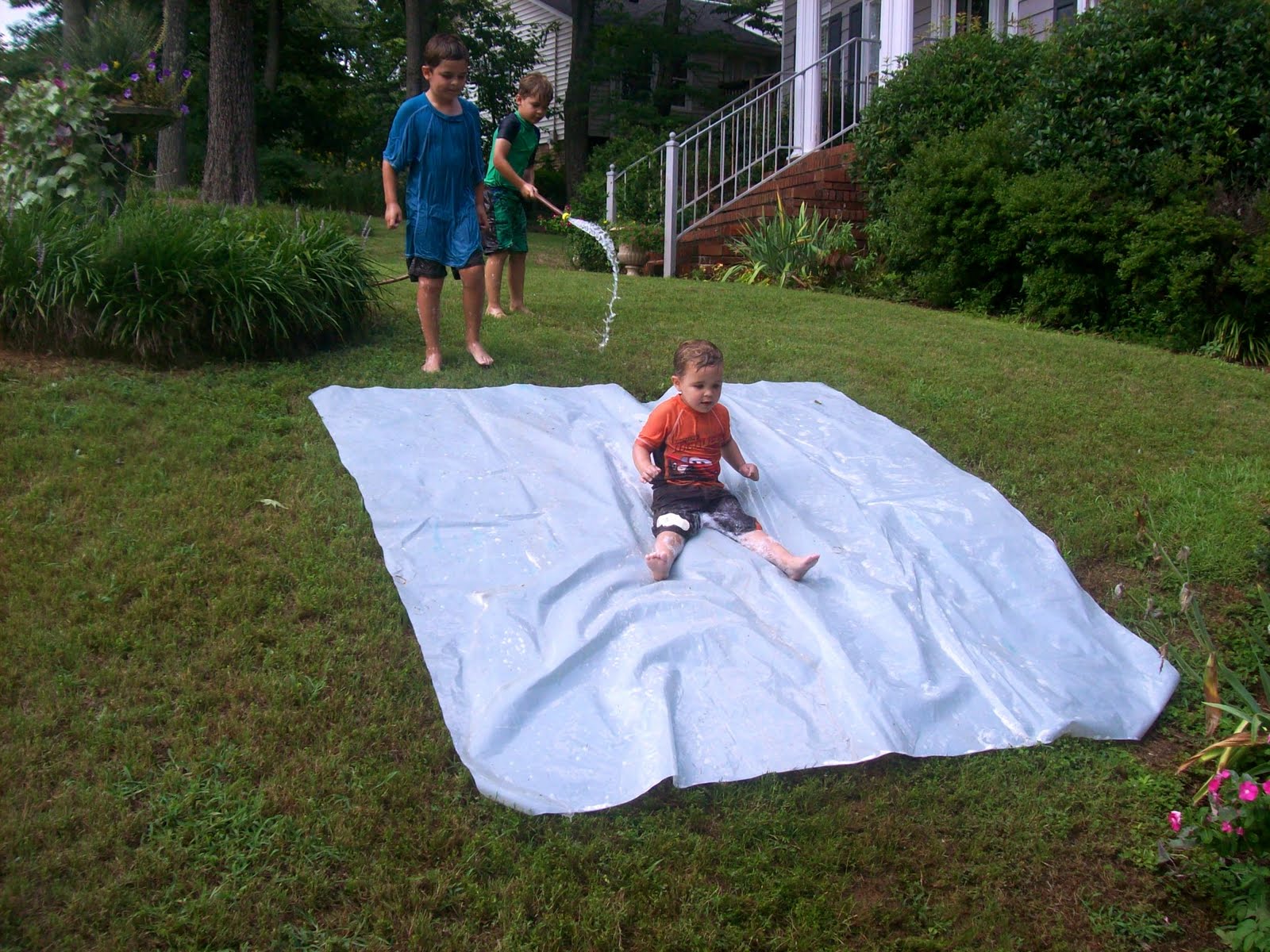 grass stains Redneck slipnslide