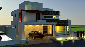 3D Front Elevation.com: 1 Kanal Modern Contemporary Design 3D ...