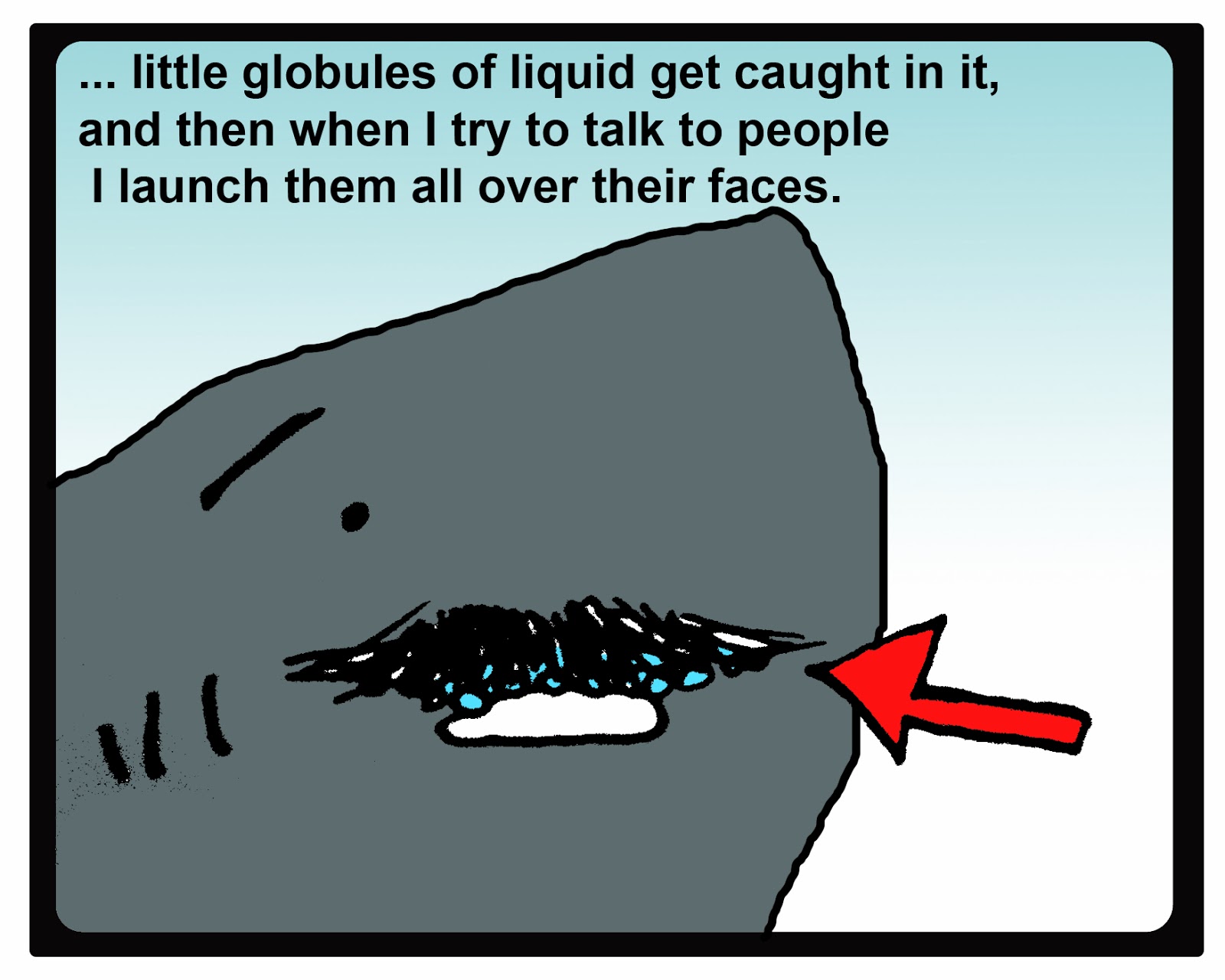 Shark Safety Training Show Moustache