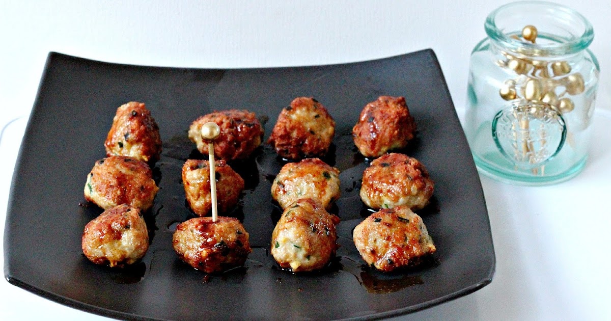 Milk and Honey Chicken and Chive Meatballs with Soy and Ginger Glaze