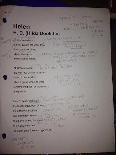 to helen poem analysis