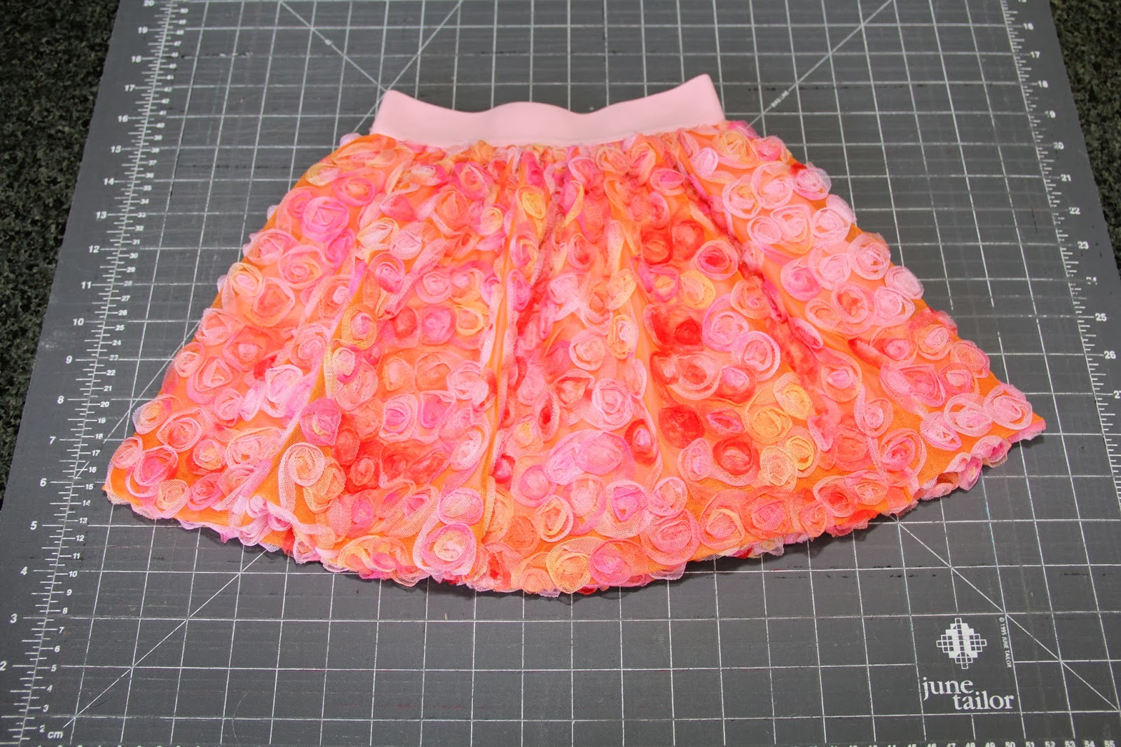 Ruffle Fabric Bubble Skirt Tutorial using our Sherbet TieDyed Tulle