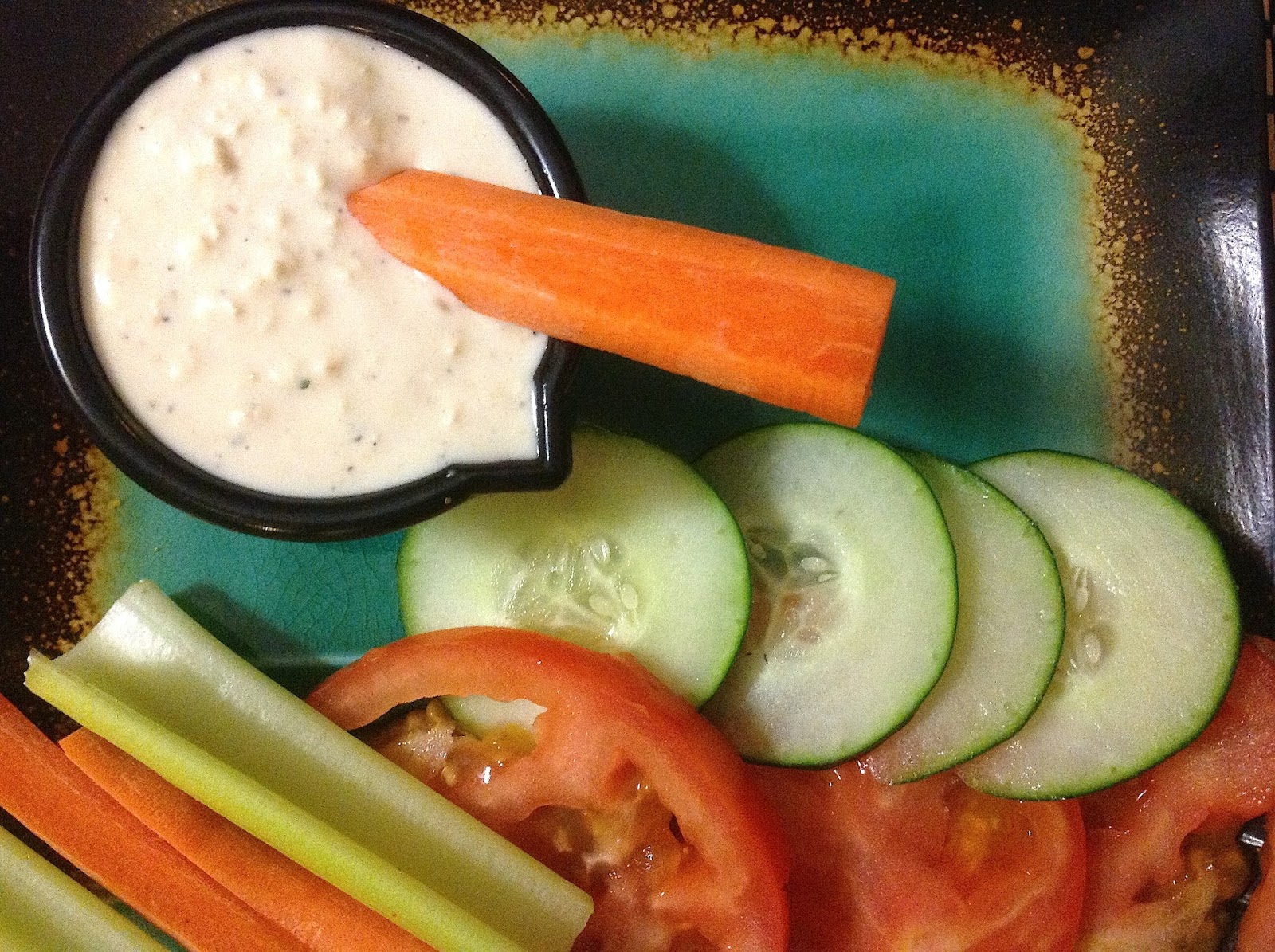 Sarah's Plantry Raid Cheesey Cheesey Dressing.....Vegan Blue Cheese