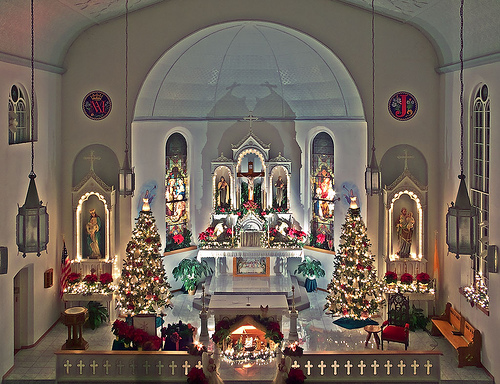 Wedding in Church Ideas for Church Christmas decor