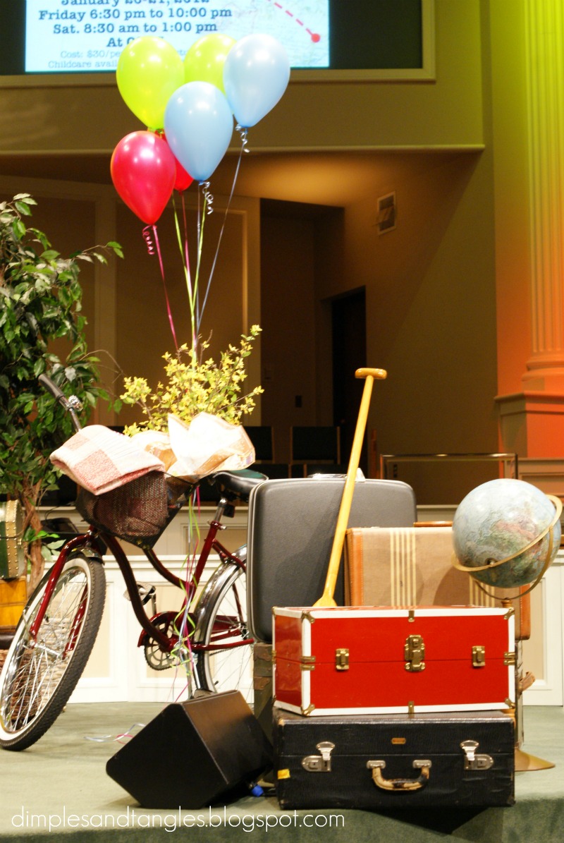 life s a trip church and stage decorating ideas dimples and tangles
