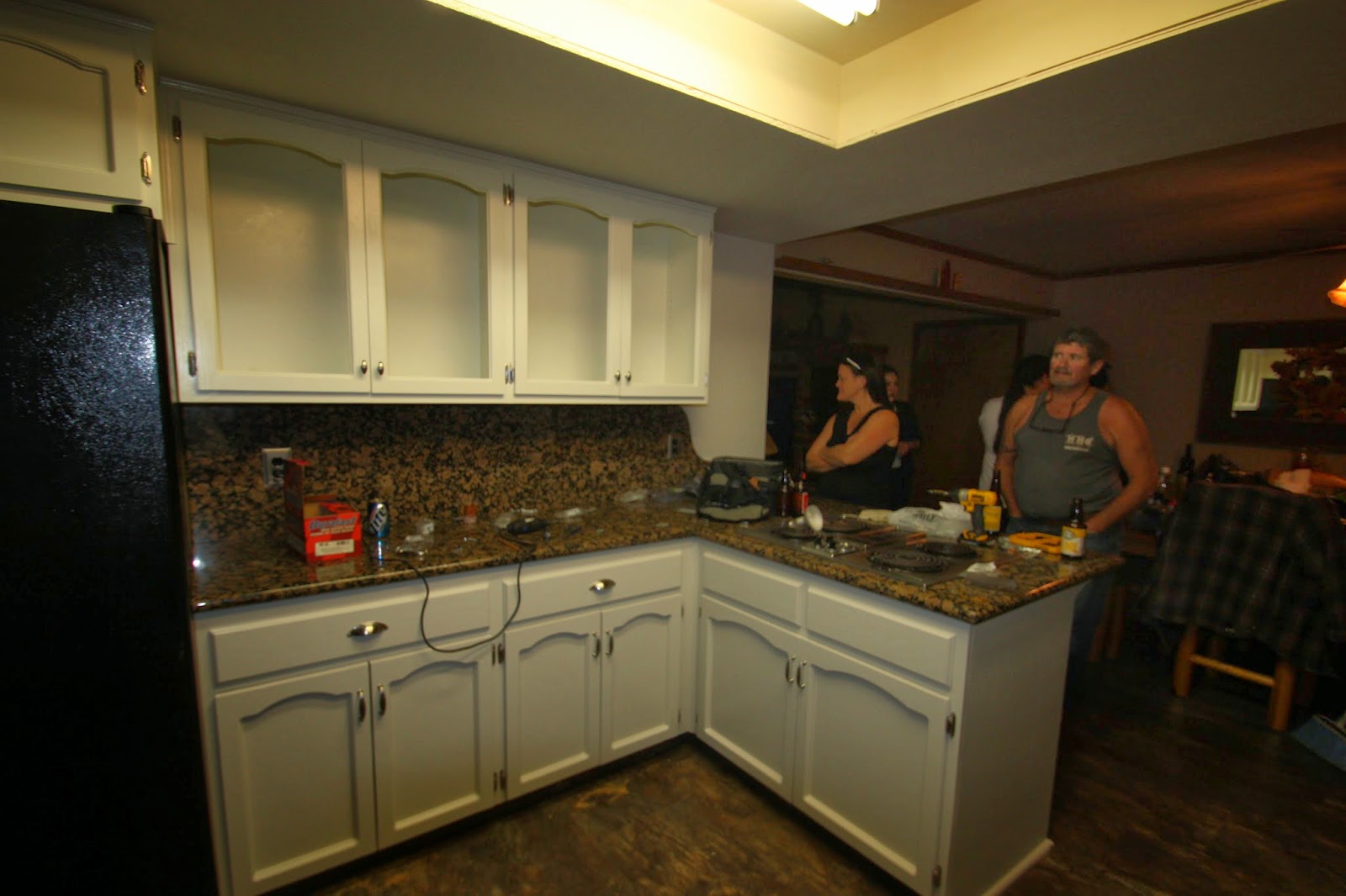 Tona Painting Job Pictures: Update on 1980's kitchen cabinets