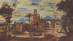 Roman Scene c. 1600 by Annibale Carracci