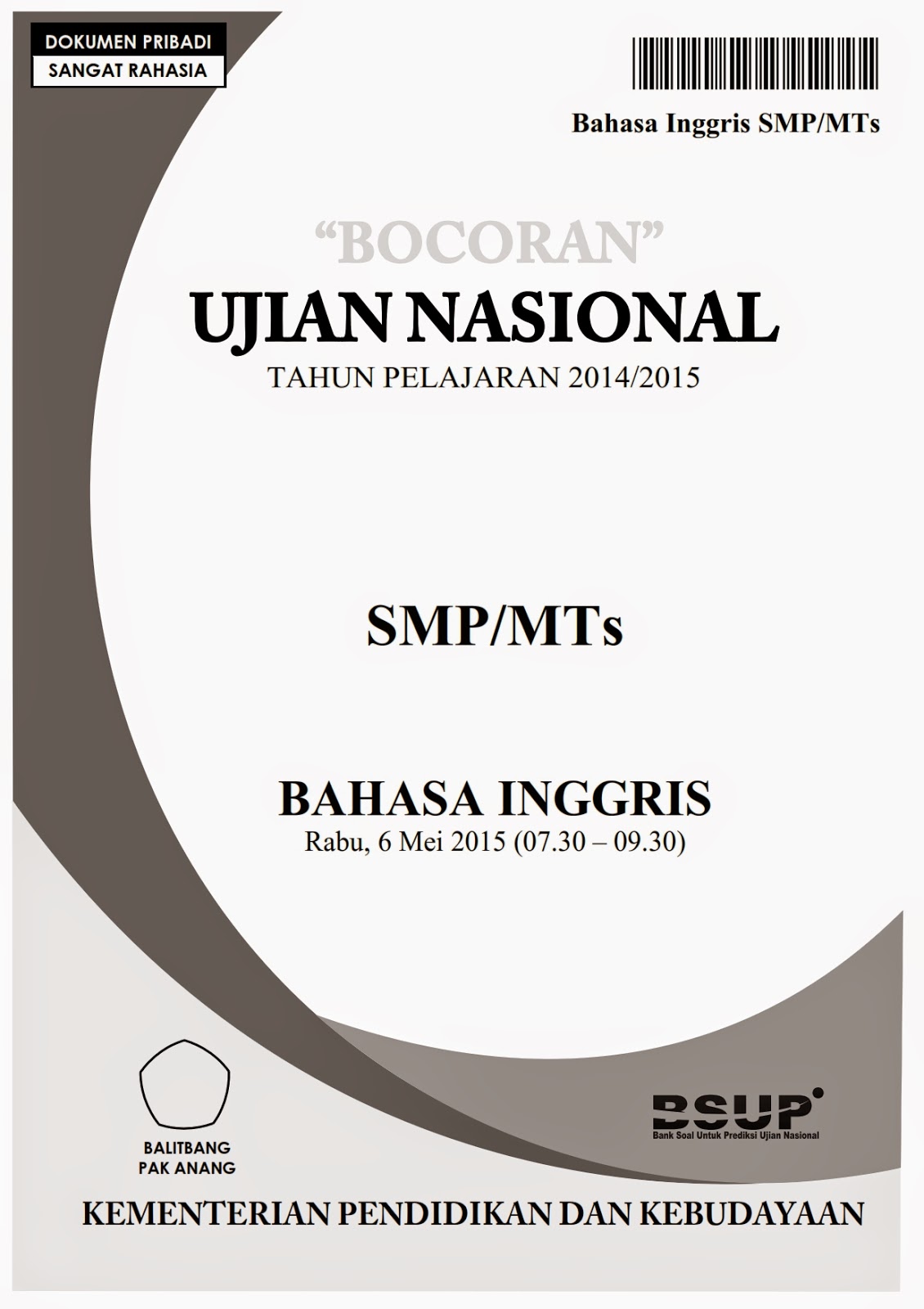 View Kunci Jawaban Un 2016 Smp Bahasa Inggris Background