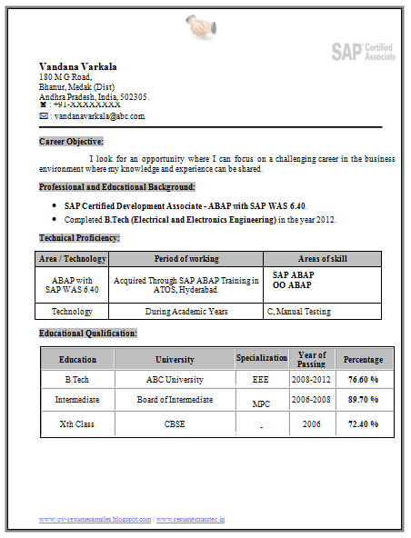 best resume sles for eee freshers 10000 cv and resume sles with free 5 b tech resume sle best resume sles for eee freshers 10000 cv and resume sles with free 5 b tech resume sle