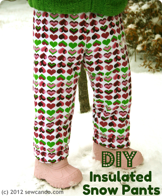 Sew Can Do DIY Winter Wear Snowpants and Mittens and Slippers, Oh My!