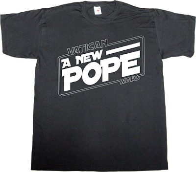 pope useless religions star wars death star fun t-shirt ephemeral-t-shirts